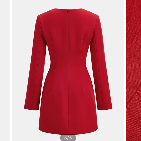 Commense Scarlet Buttoned Mini Dress - Picture 3 of 3